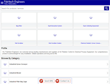 Tablet Screenshot of fabritechprocessequipments.com